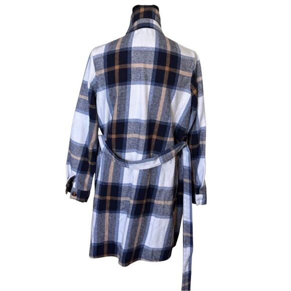 SHEIN LUNE Ladies' Plaid Oversized Peacoat Sz Large - Picture 7 of 7